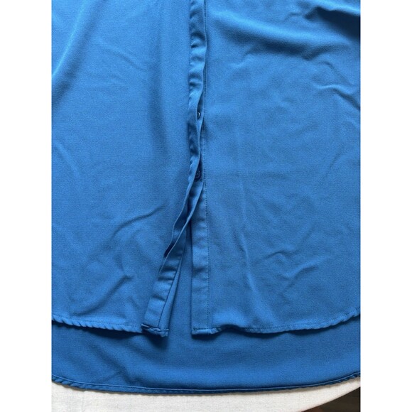 Cupio Ocean Blue Sleeveless Button Down Tunic Dress Women’s Size s Petite - Picture 4 of 8